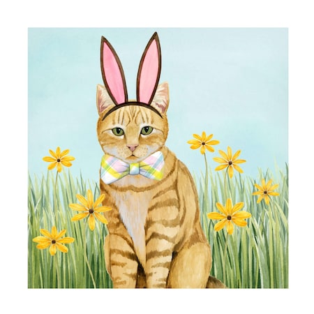 Grace Popp 'Easter Cats IV' Canvas Art, 24x24